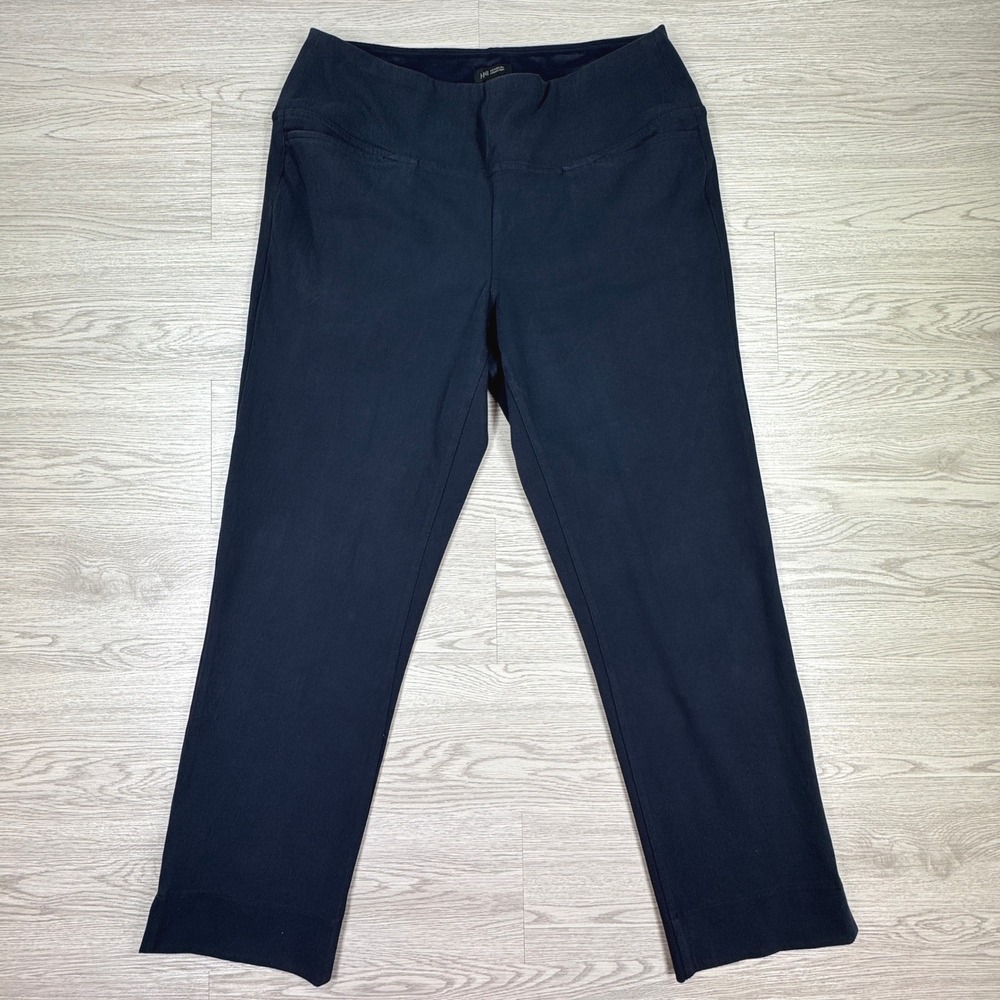 J. Jill Women's Pants Wearever Collection Navy Blue Medium Stretch Pull On Slim